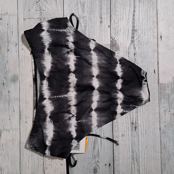 California Waves Tie-Dyed High-Waist Bikini Swim Bottom Sm - Picture 10 of 10